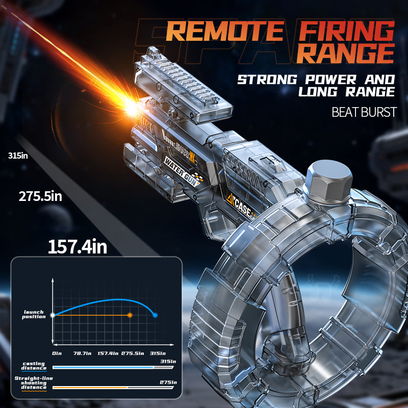 Simulated firing and recoil electric water gun