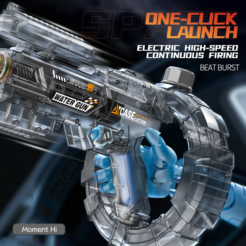 Simulated firing and recoil electric water gun