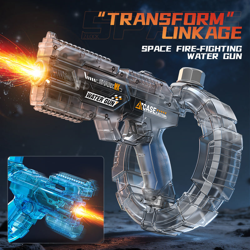 Simulated firing and recoil electric water gun